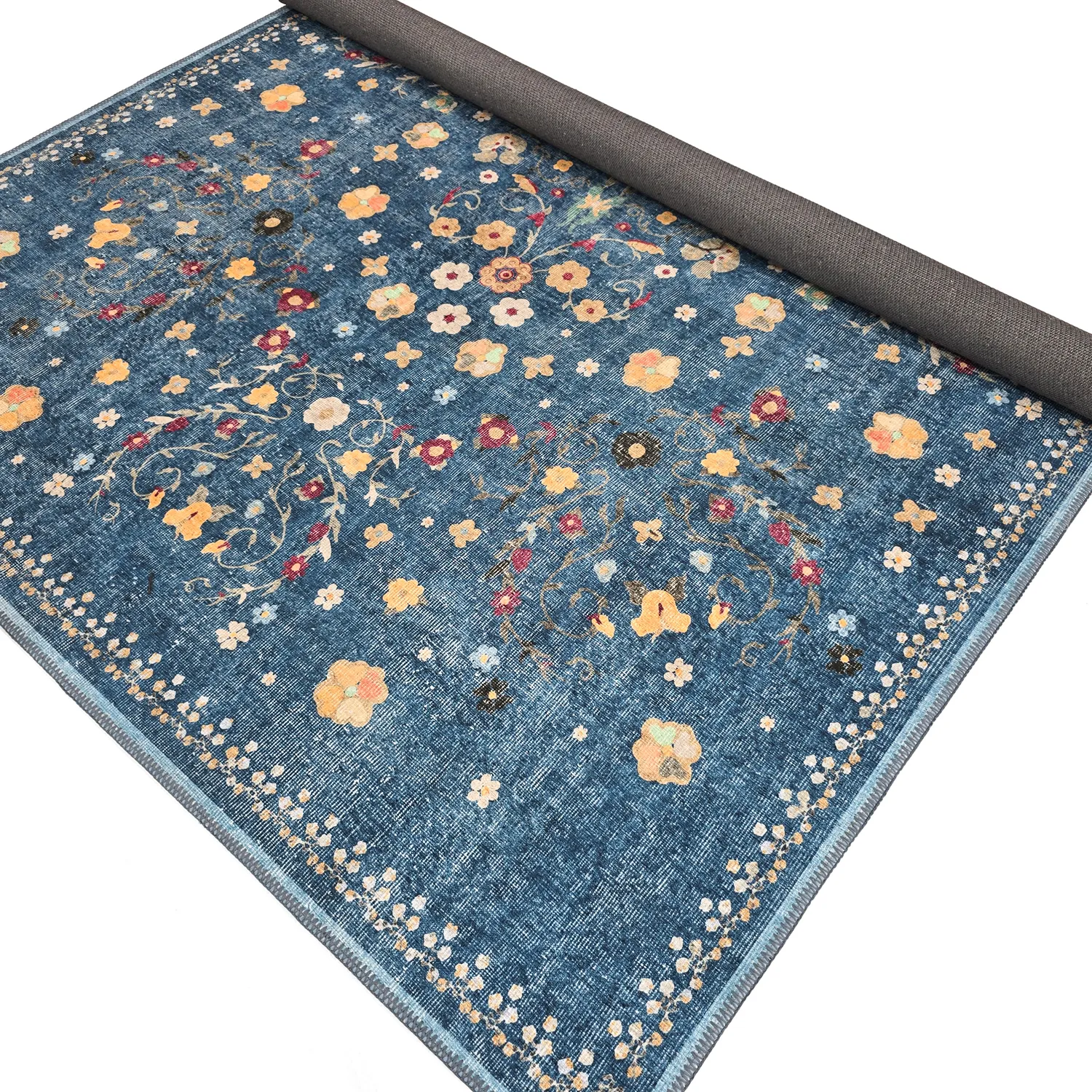 Flatweave rug - Nabilar (blue)