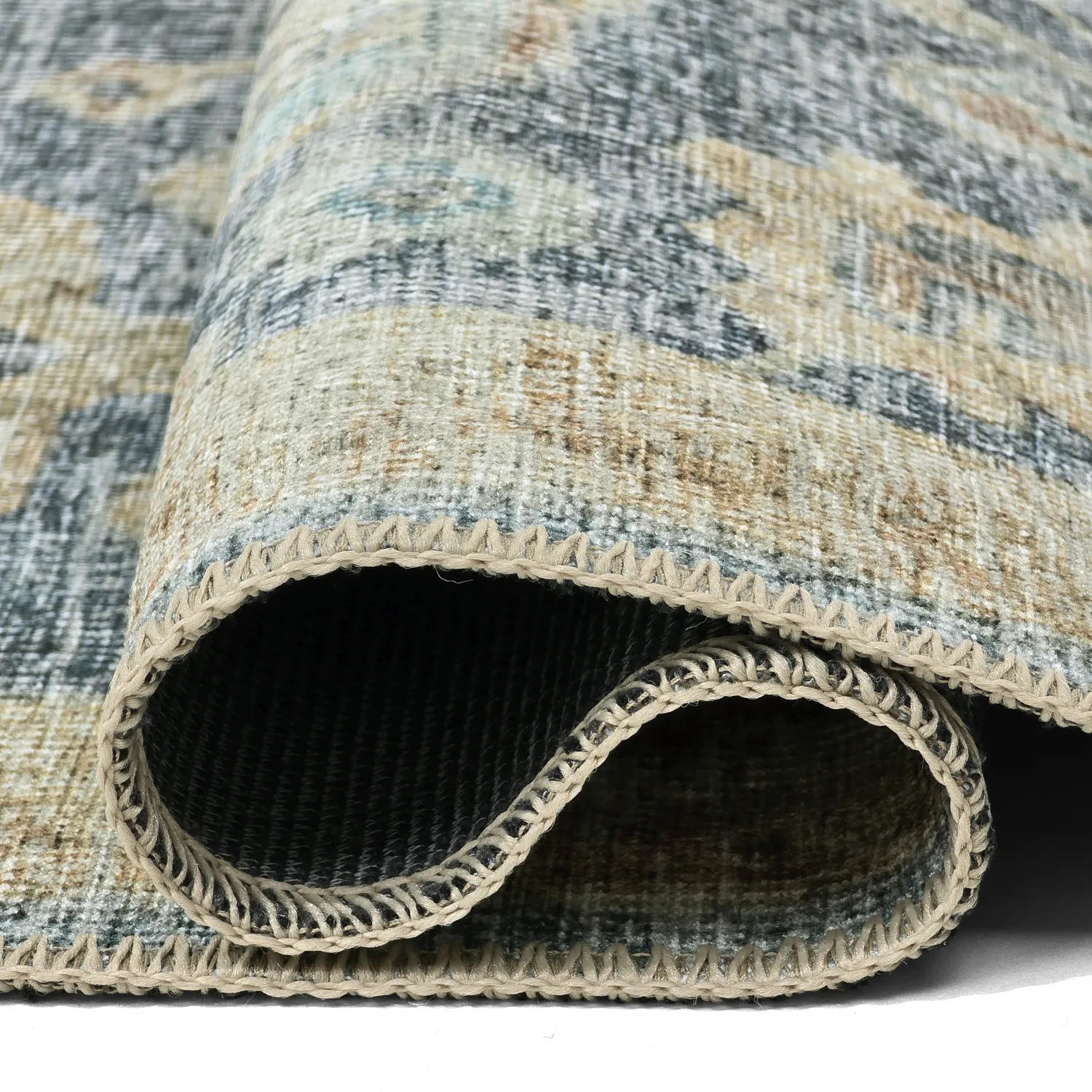 Flatweave rug - Noura (blue)