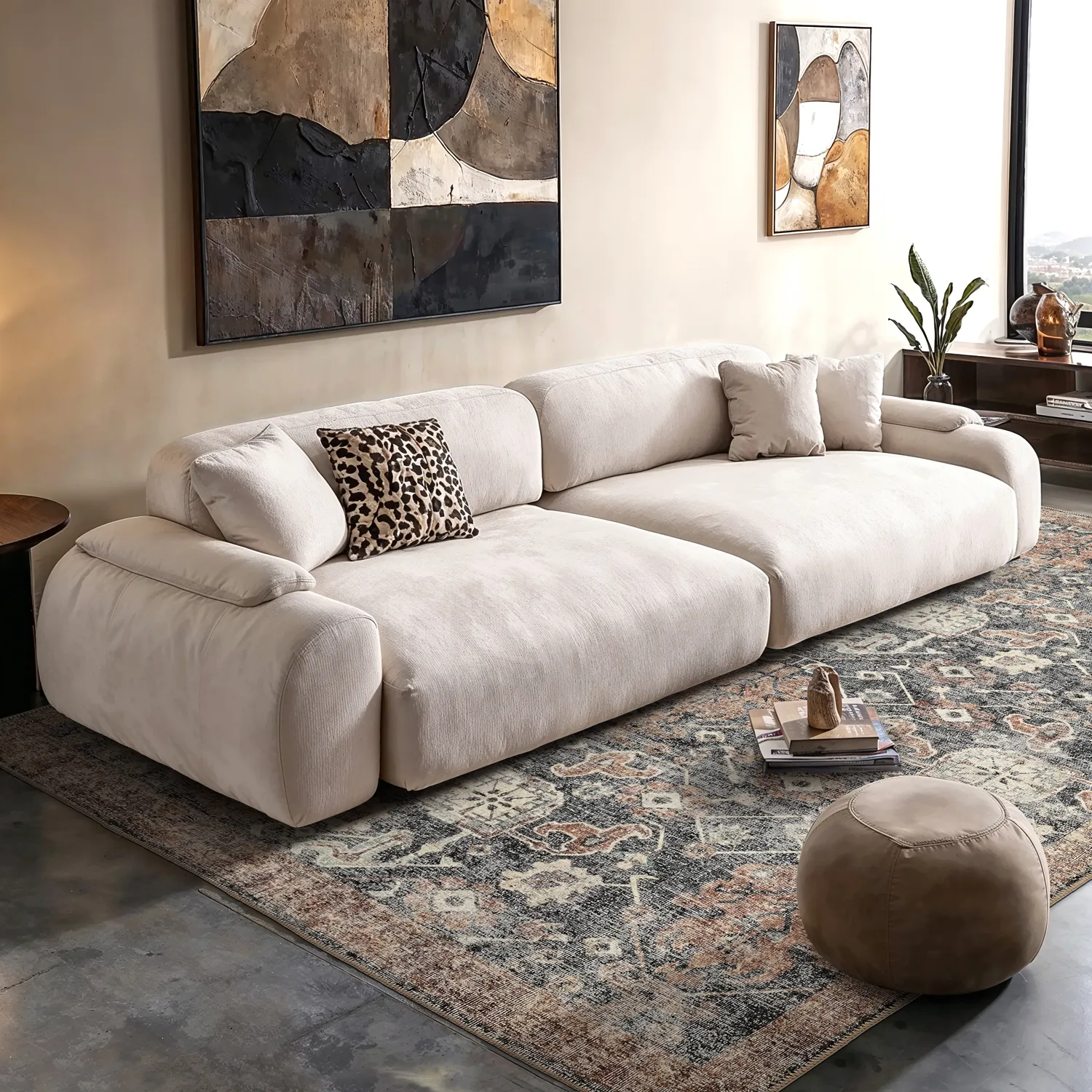 Flatweave rug - Noura (dark blue)