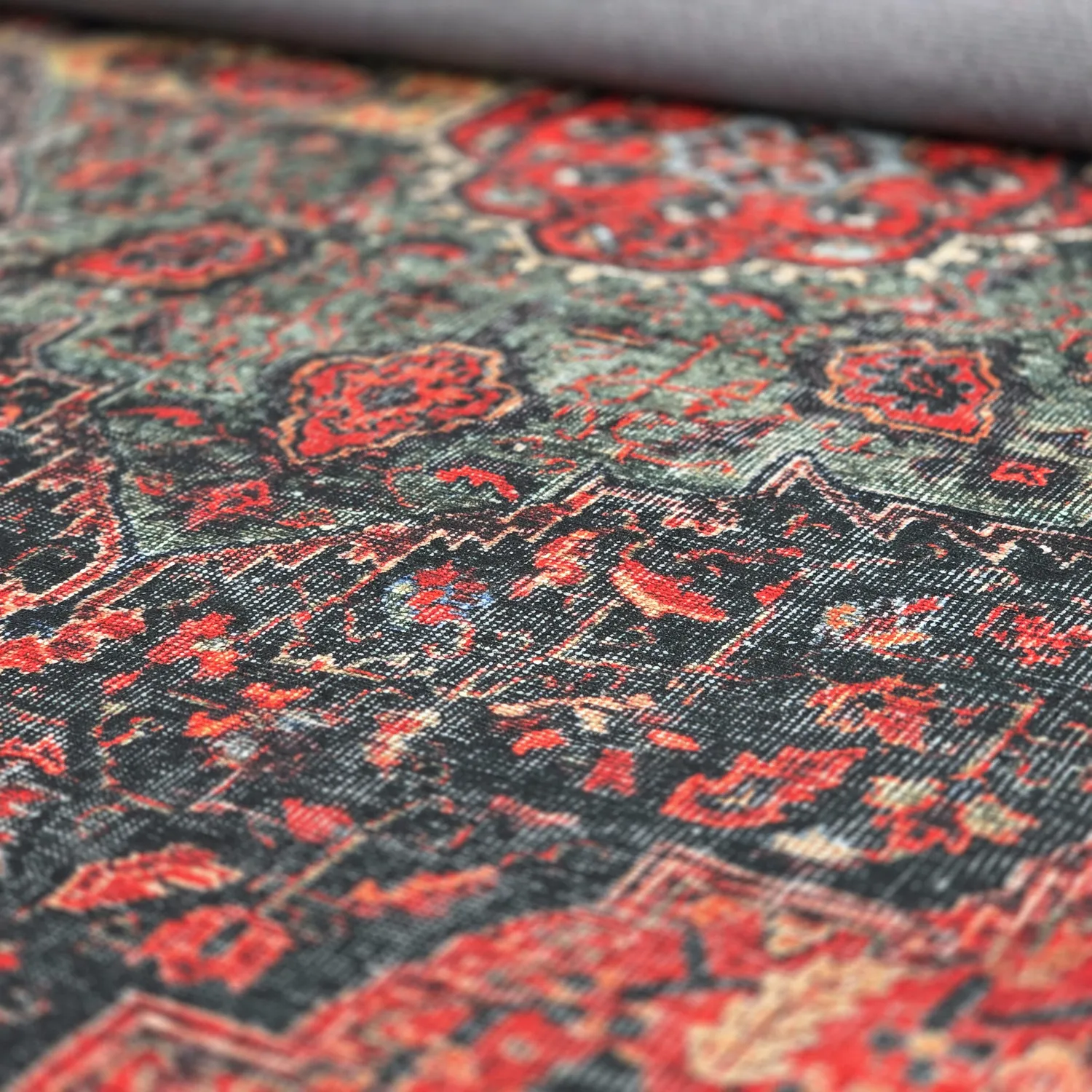 Flatweave rug - Velamir (red)