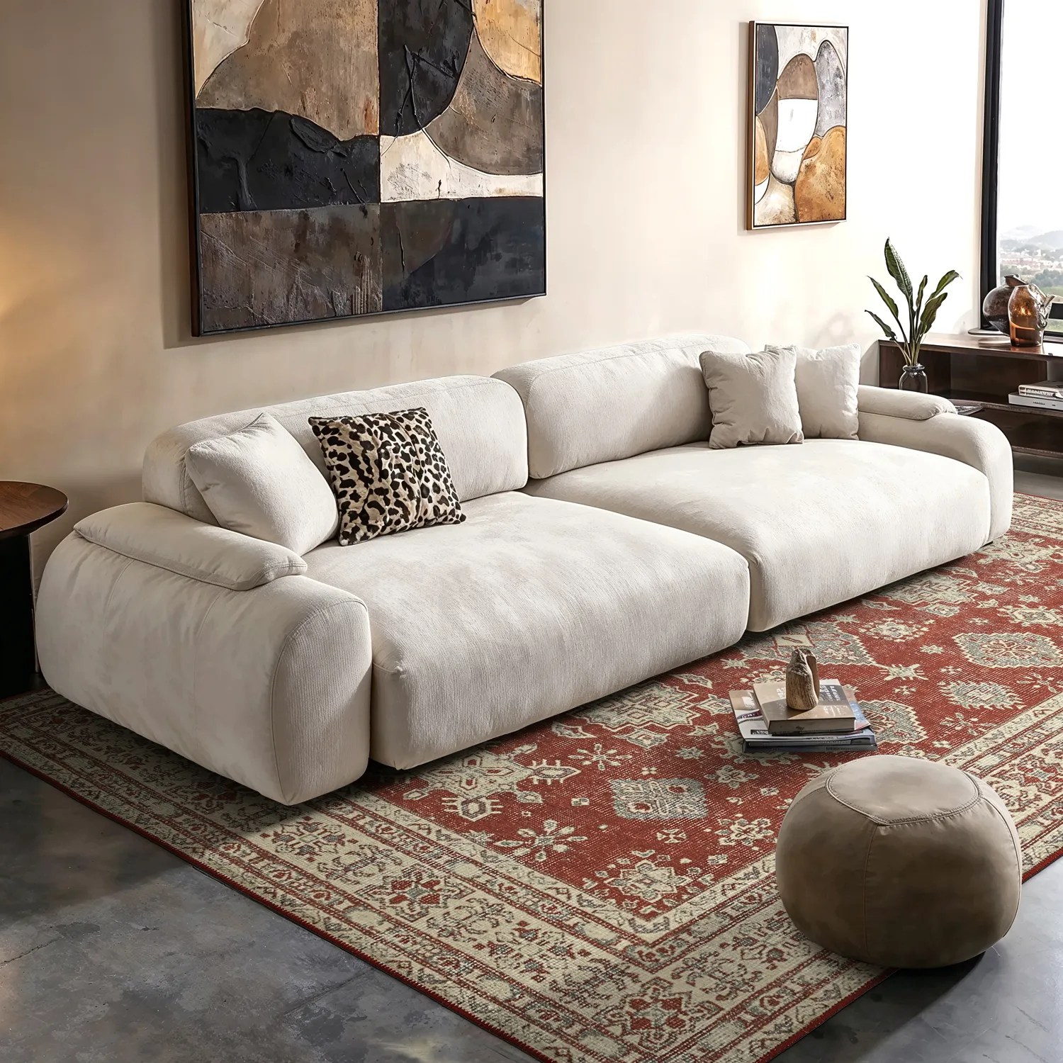 Flatweave rug - Zuleina (red)