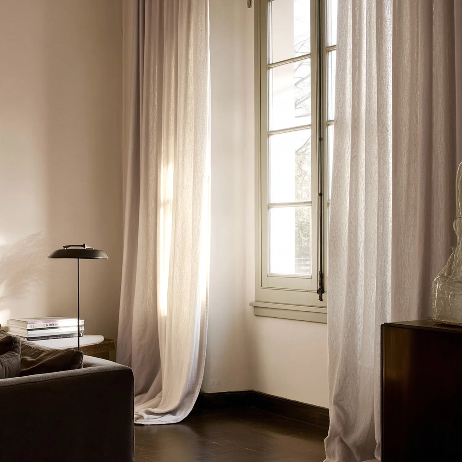 Curtains - Linen curtain Cosmina (beige)