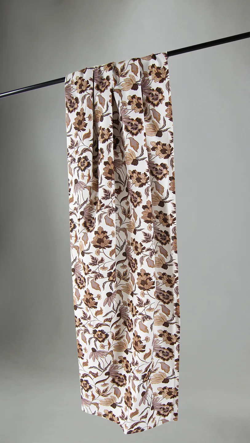 Curtains - Cotton curtain Mathilde (purple)