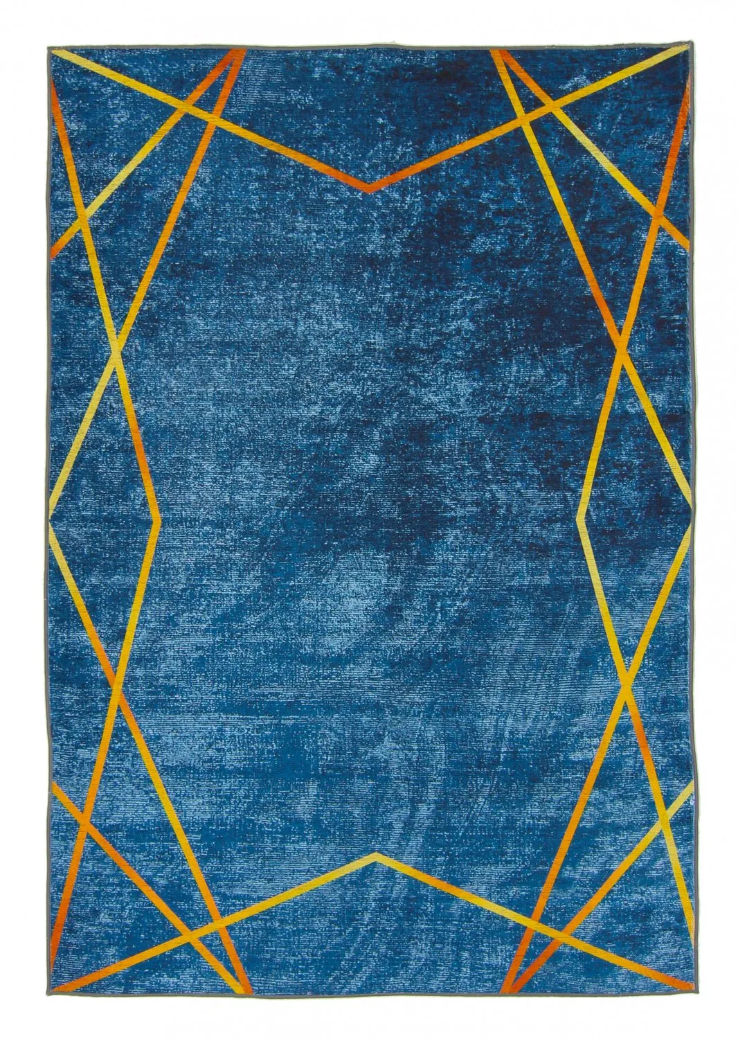 Wilton rug - Zaros (blue/gold)