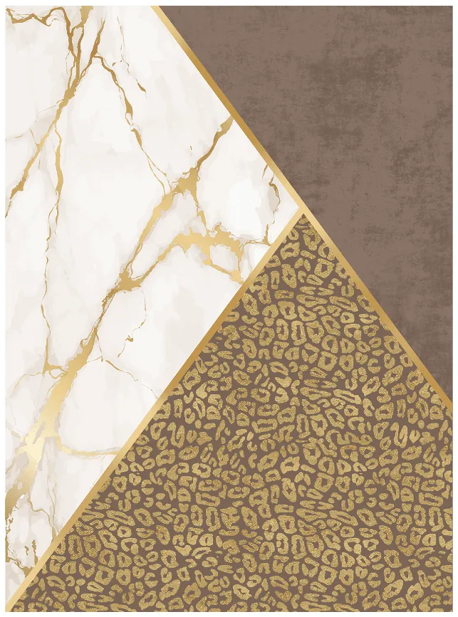 Wilton rug - Granada (brown/white/gold)