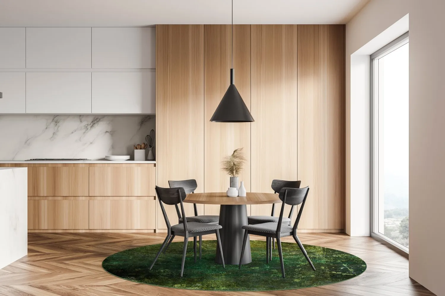 Round rug - Estrada (green)