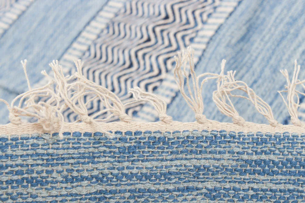 Rag rugs from Strehög of Sweden - Havtorn (blue)