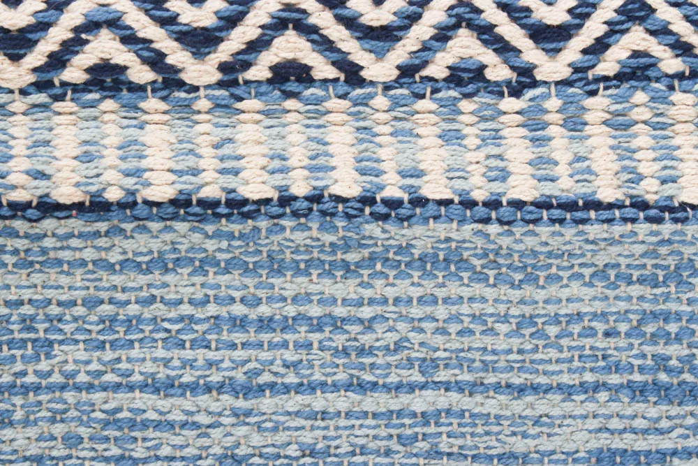 Rag rugs from Strehög of Sweden - Havtorn (blue)