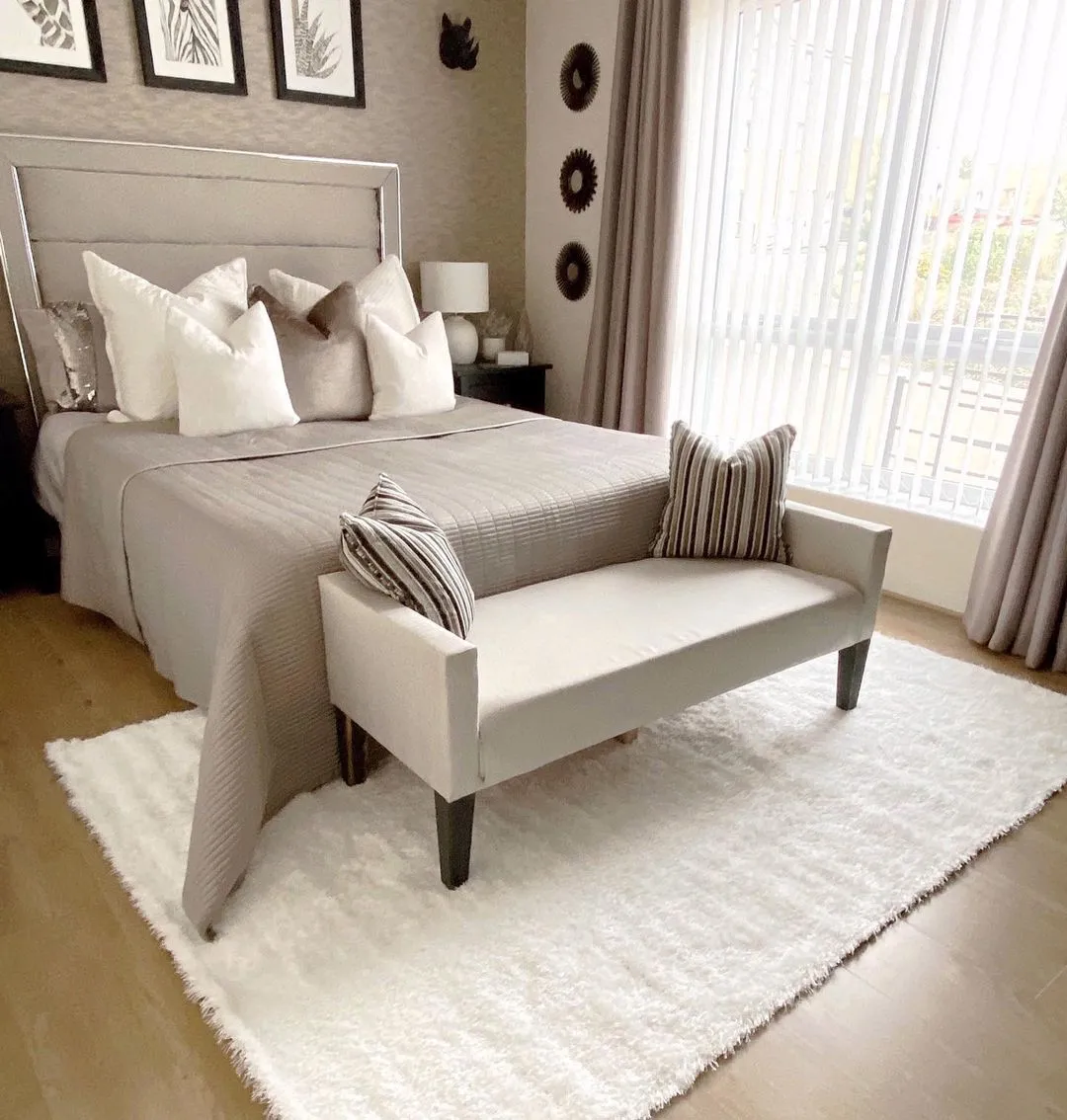 Shaggy rugs - Sapphire (white)
