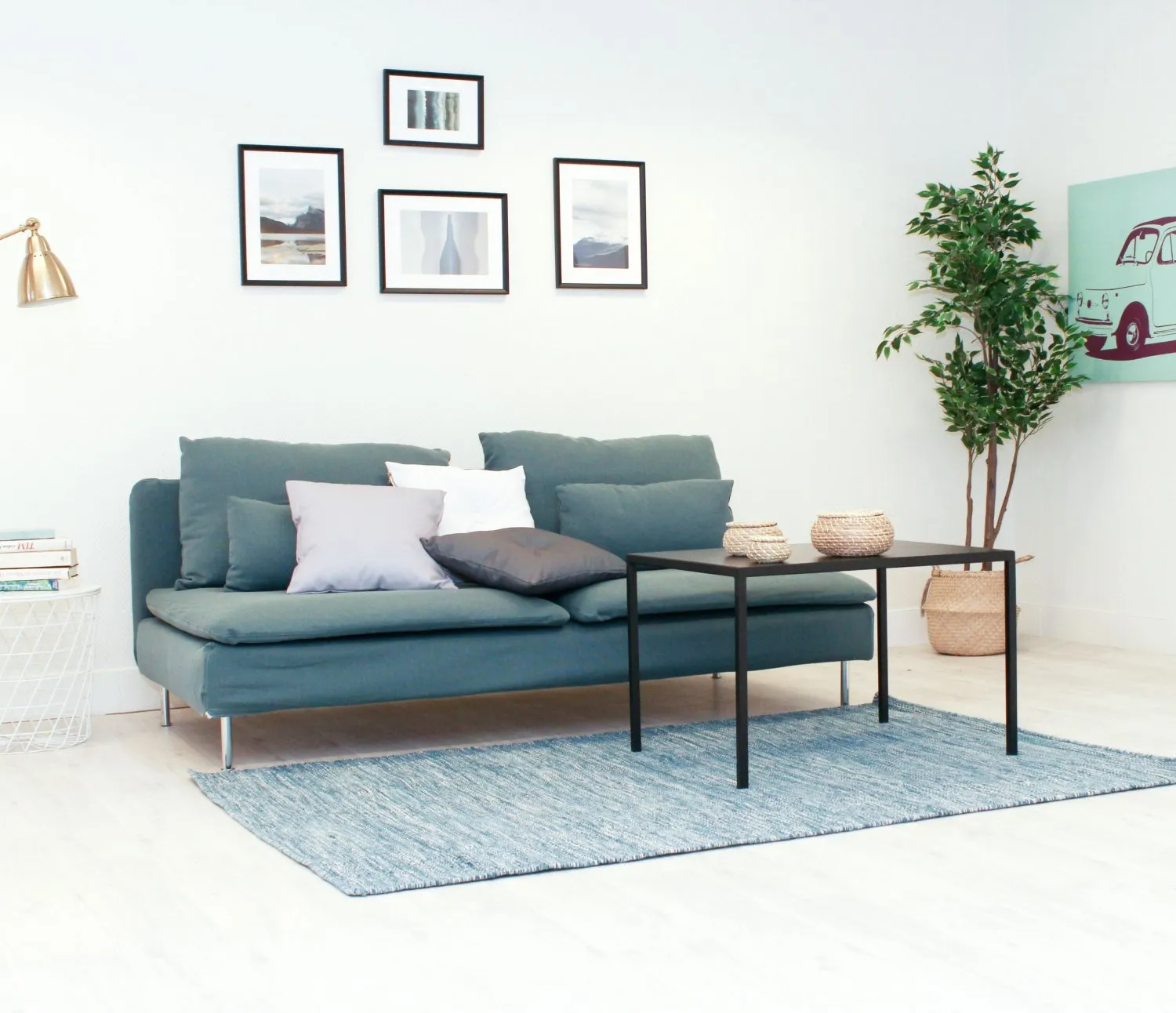 Wool rug - Wellington (blue)