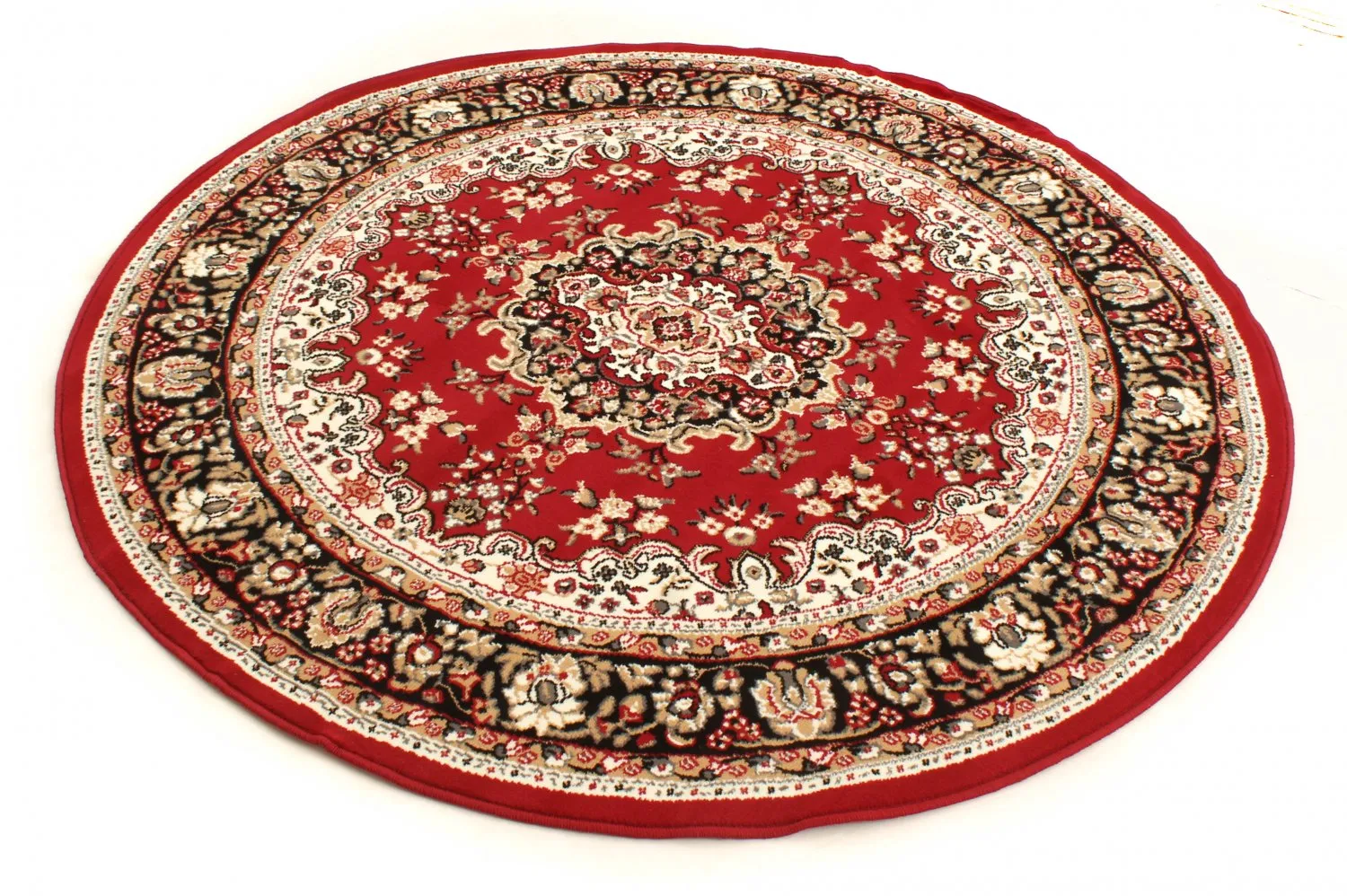 Round rug - Peking (red)