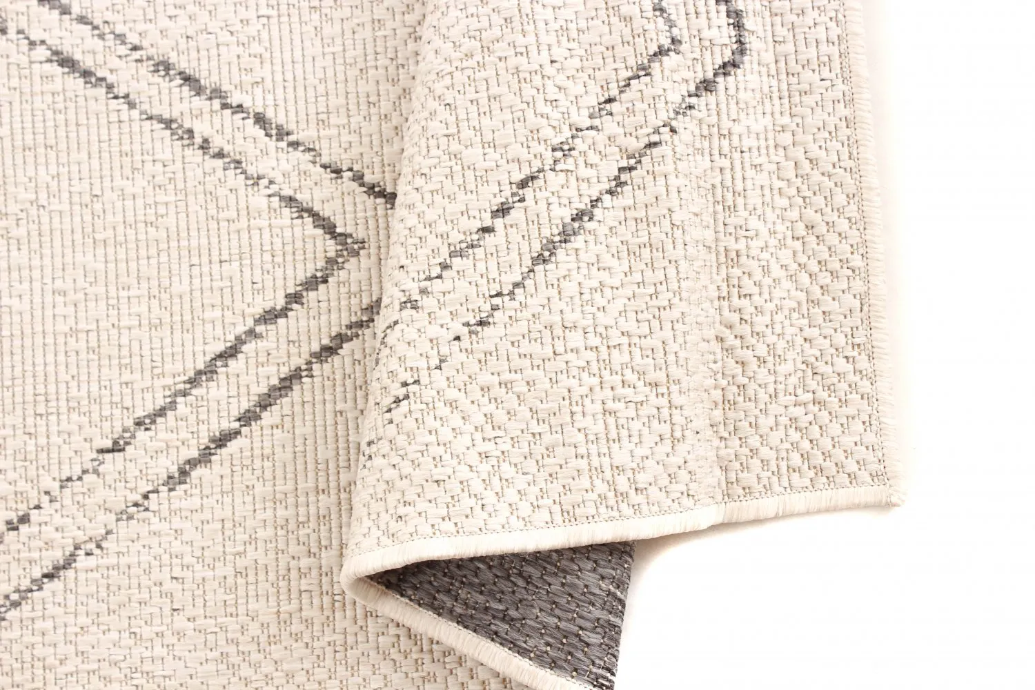 Indoor/Outdoor rug - Brussels Diamond (white)