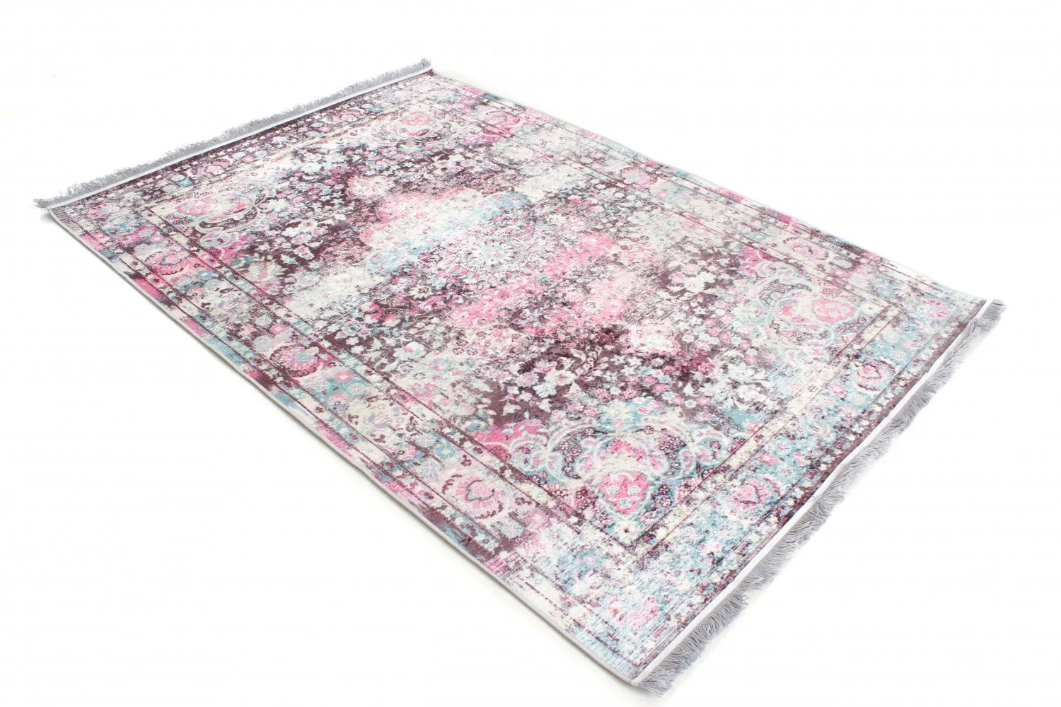 Round rug - Jedaida (pink/multi)