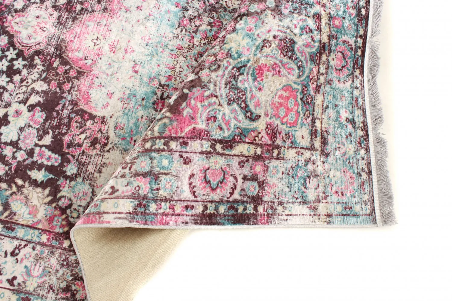 Round rug - Jedaida (pink/multi)