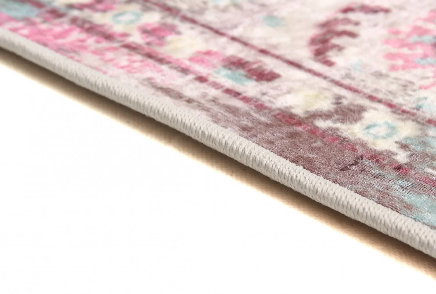 Round rug - Jedaida (pink/multi)