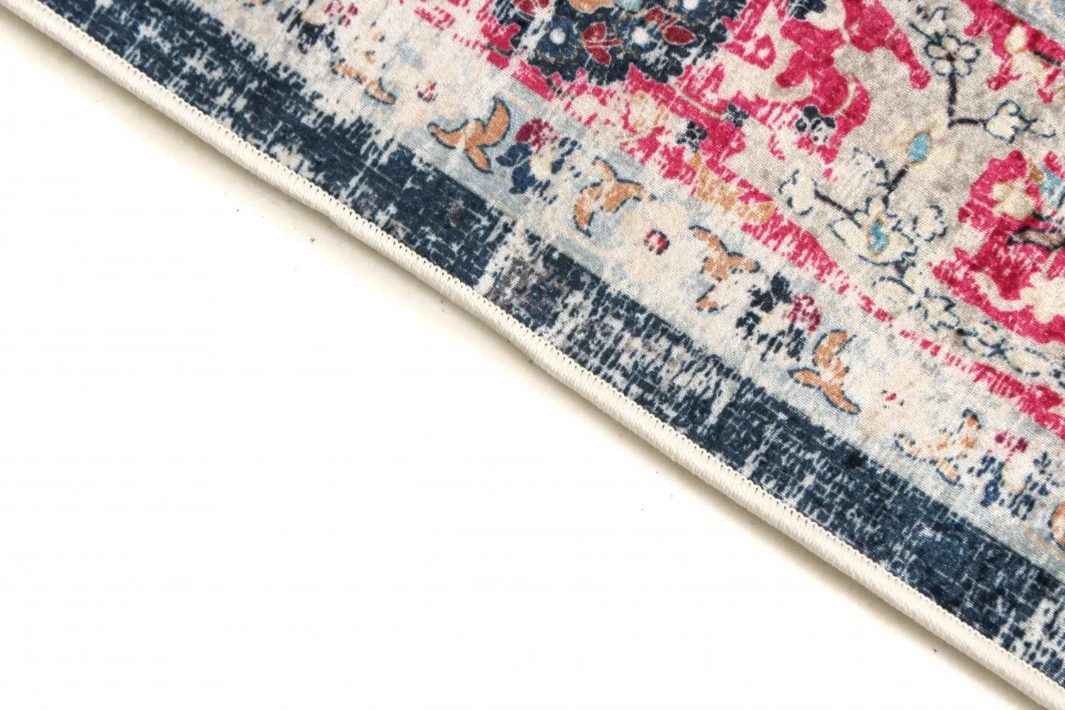 Wilton rug - Bouhjar (blue/pink/multi)