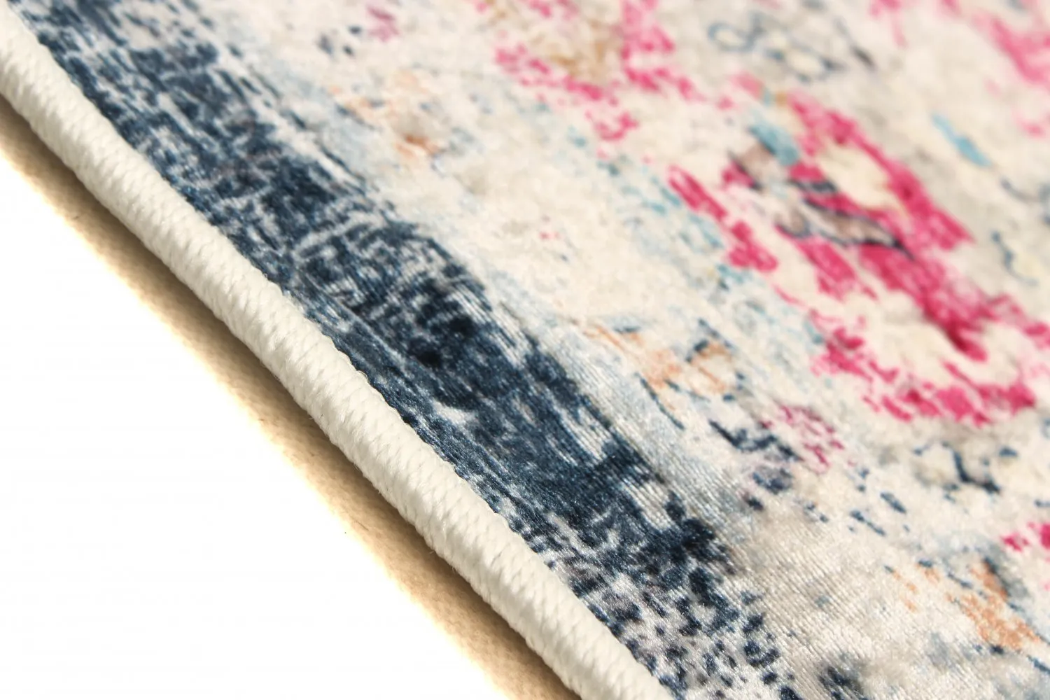 Wilton rug - Bouhjar (blue/pink/multi)