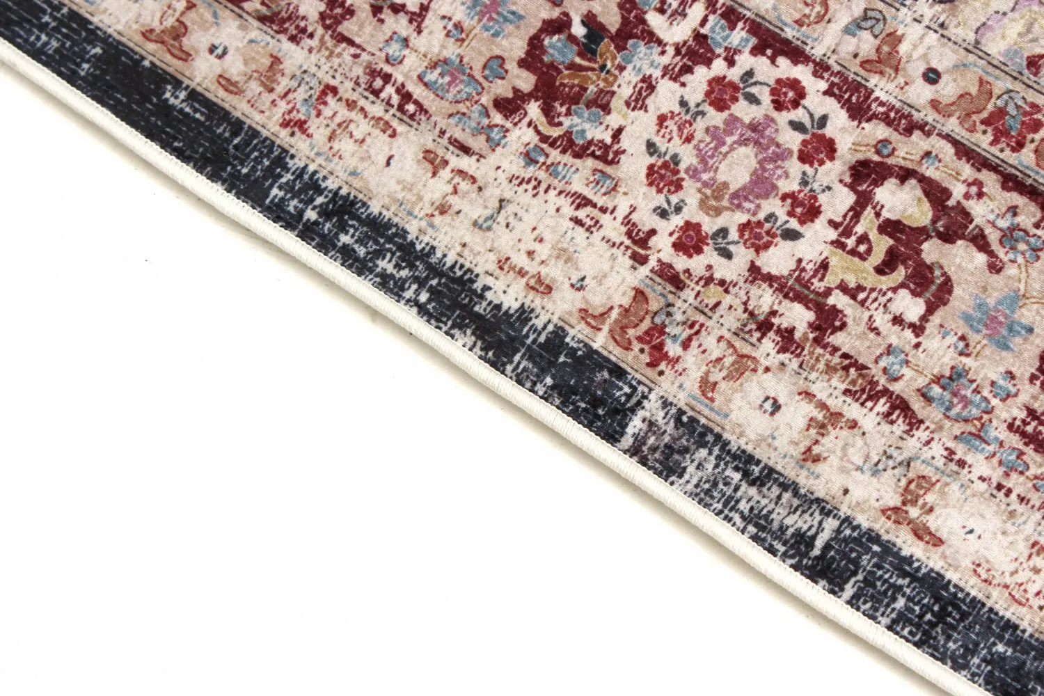 Round rug - Bouhjar (dark blue/multi)