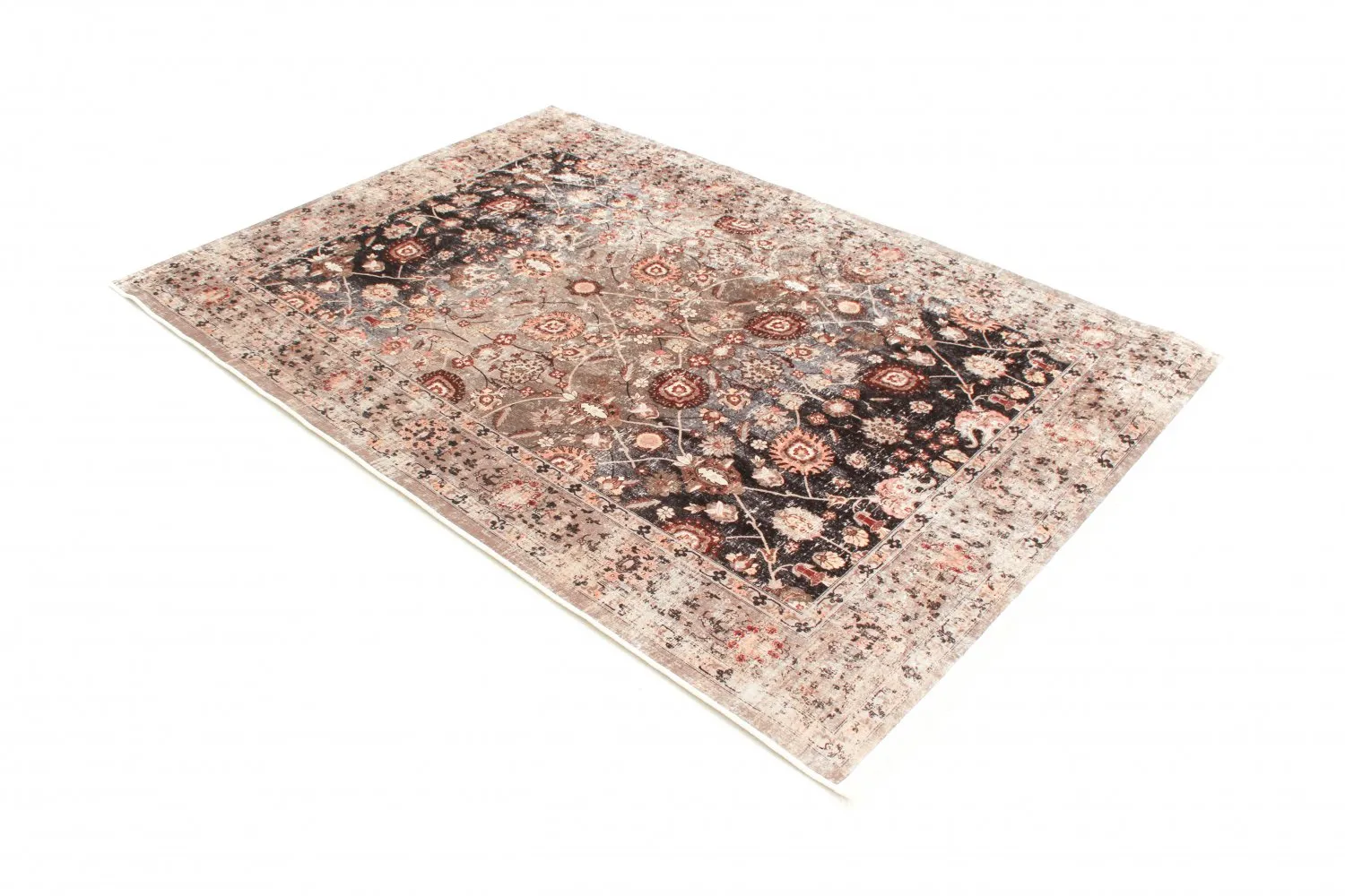 Round rug - Bouhjar (beige/multi)