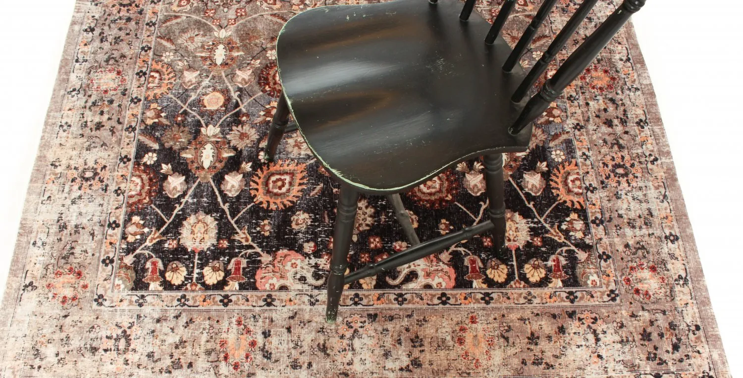 Round rug - Bouhjar (beige/multi)