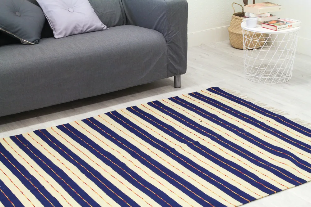 Rag rugs - Alva (blue)