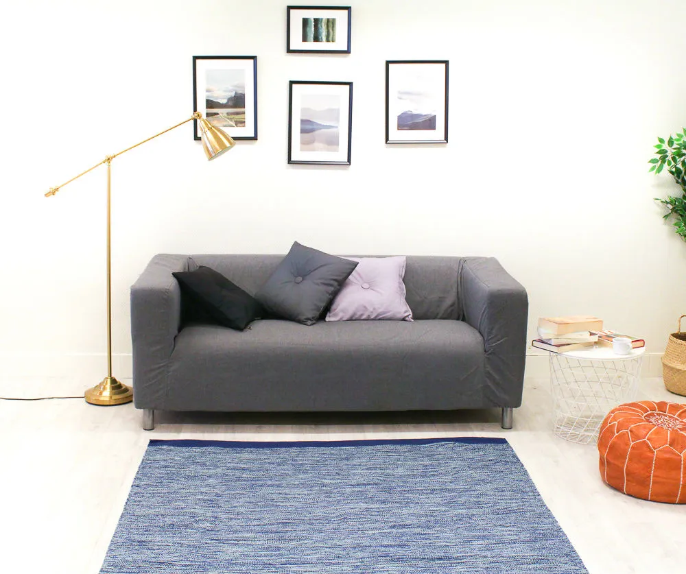 Rag rugs - Slite (blue)