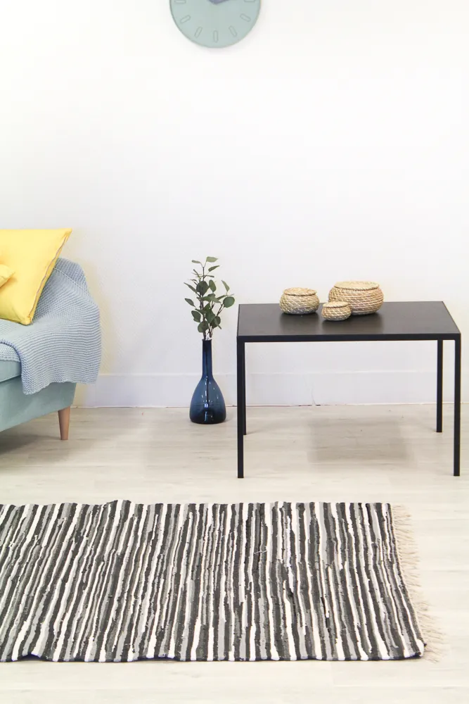 Rag rugs from Strehög of Sweden - Tulka (grey)