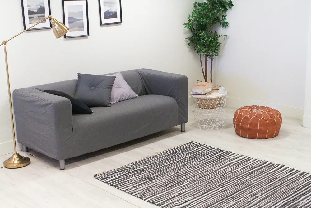 Rag rugs from Strehög of Sweden - Tulka (grey)
