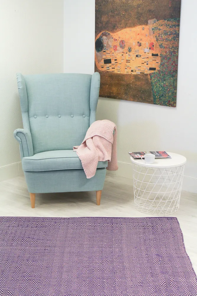 Rag rugs - Marina (purple)