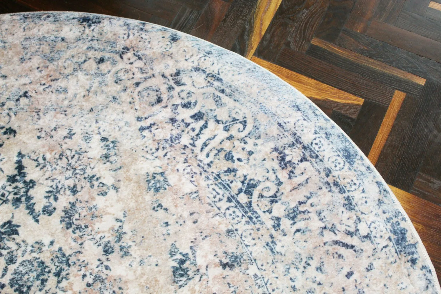 Round rug - Denizli (blue)