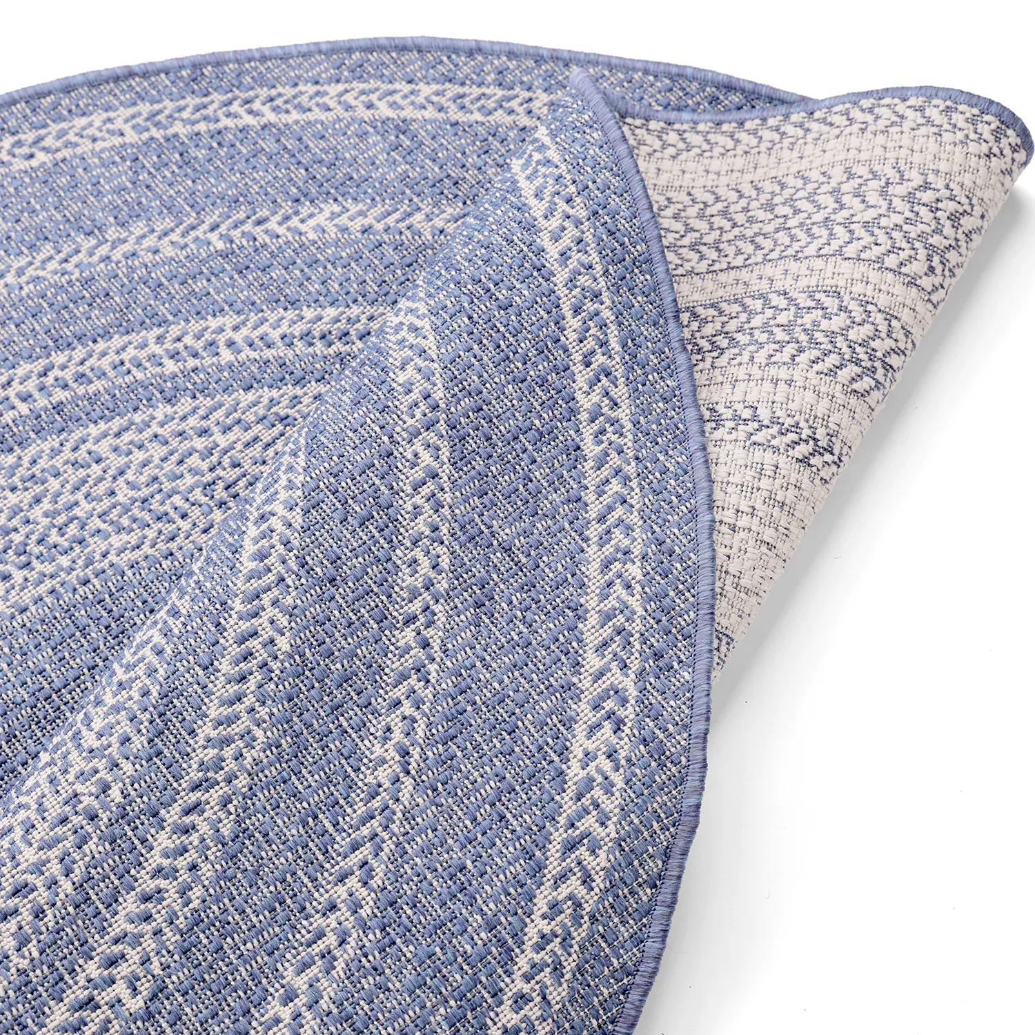 Round rug - Indoor/Outdoor Angus (blue)