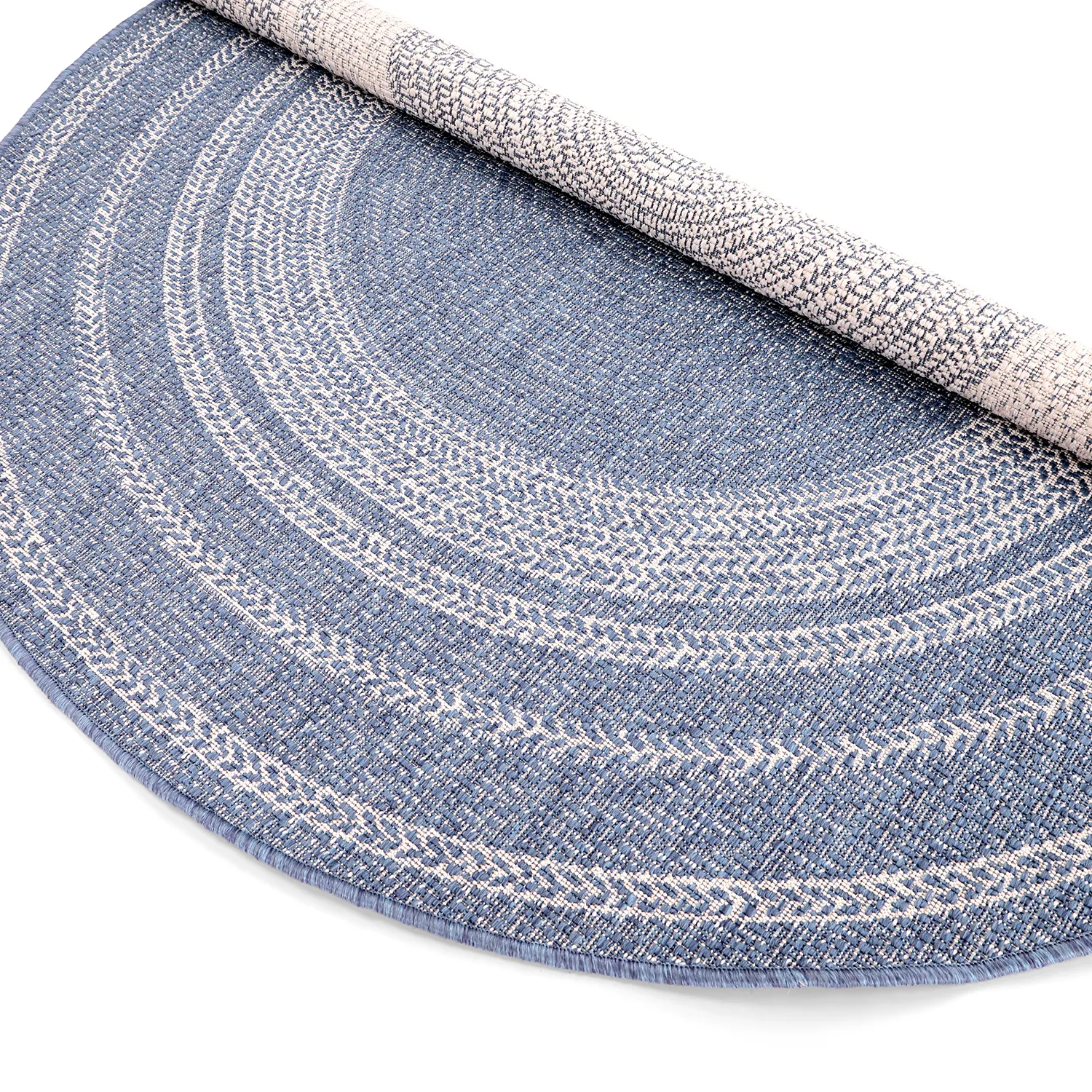 Round rug - Indoor/Outdoor Angus (blue)