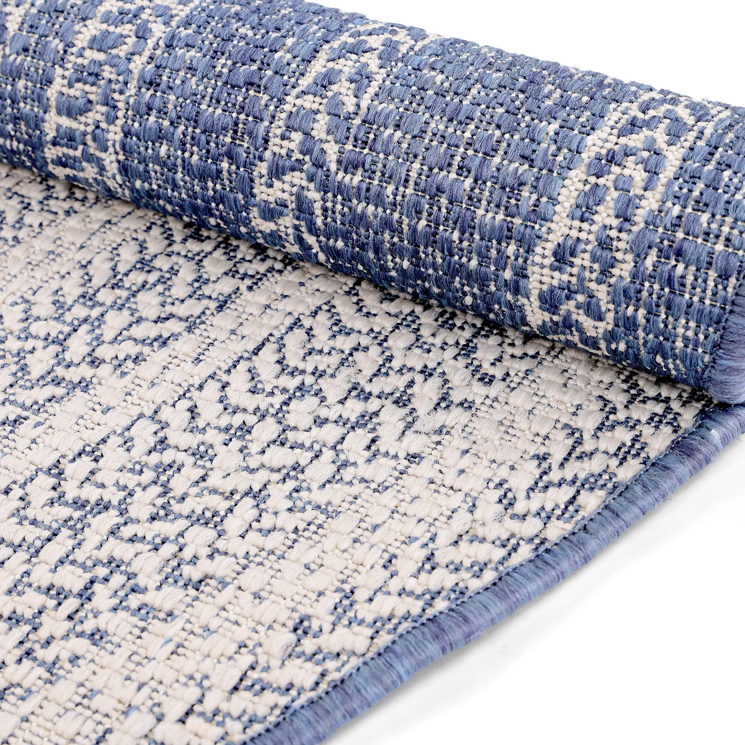 Round rug - Indoor/Outdoor Angus (blue)