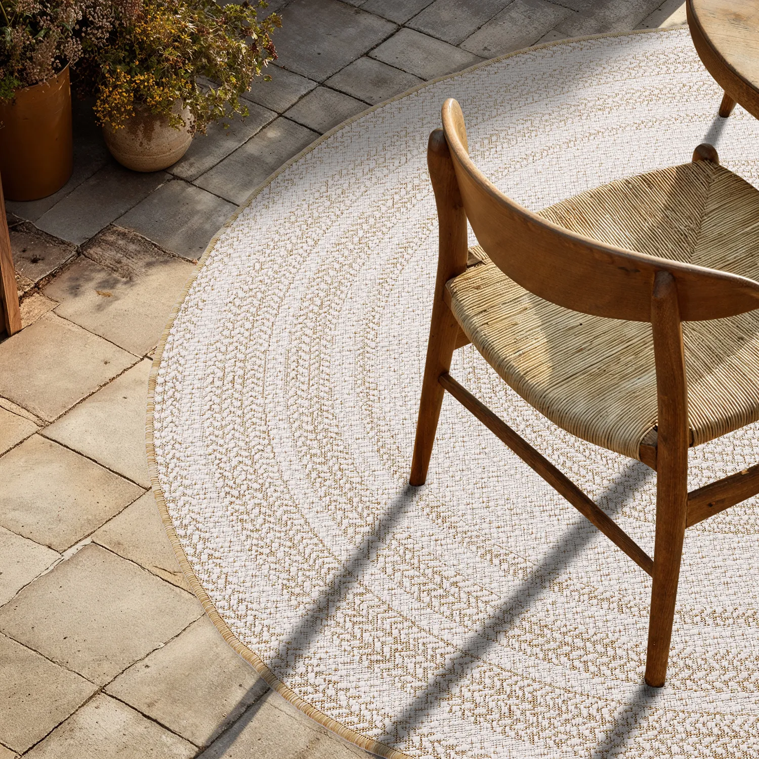 Round rug - Indoor/Outdoor Angus (nature)