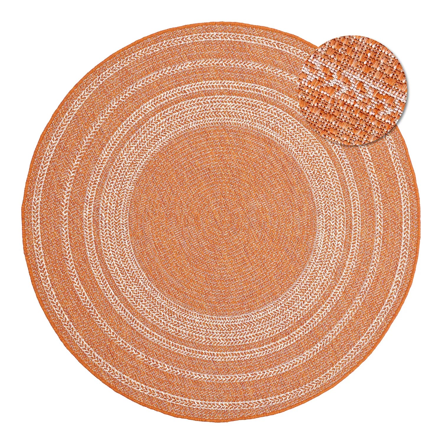 Round rug - Indoor/Outdoor Angus (red)