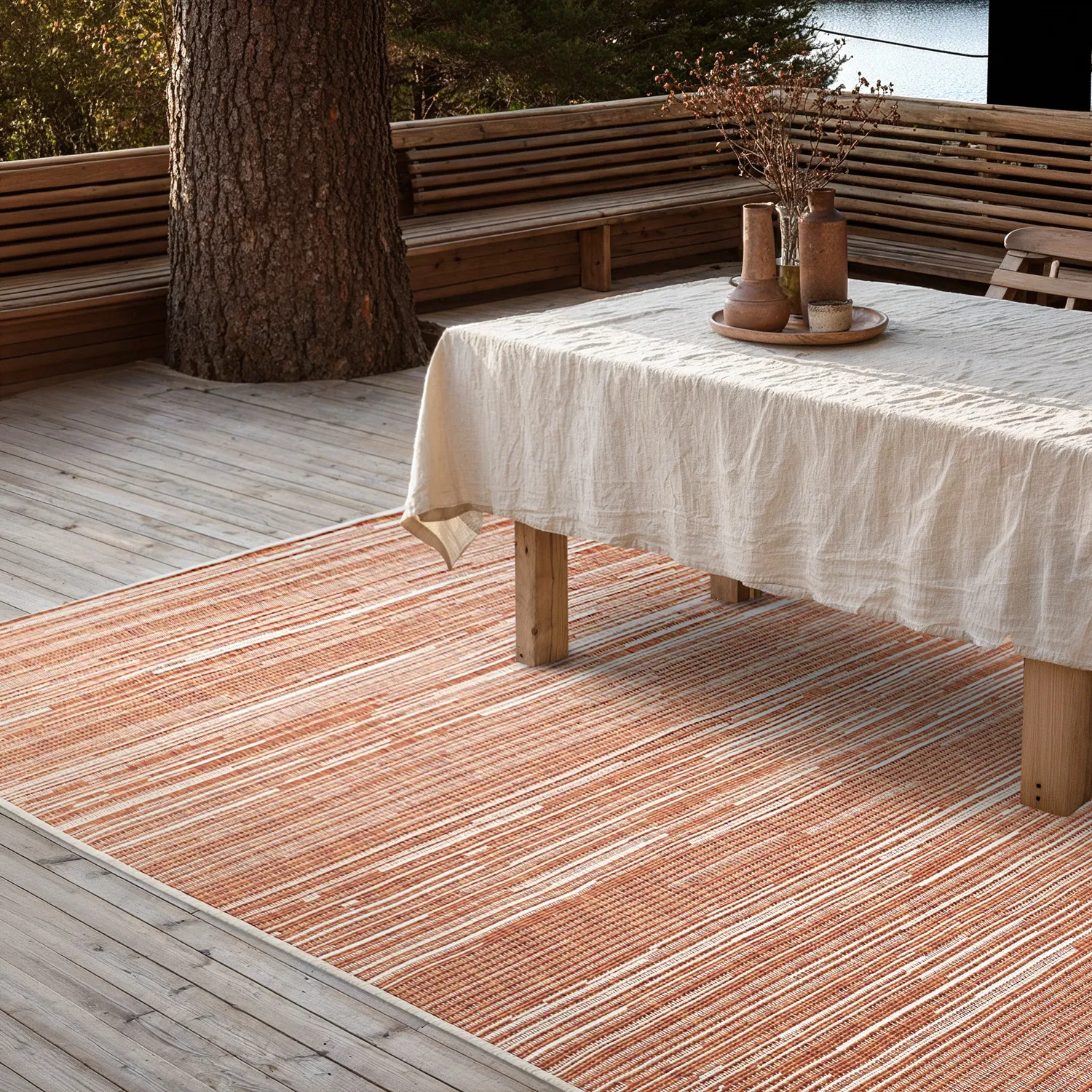 Indoor/Outdoor rug - utomhusmatta - Arcata (red)