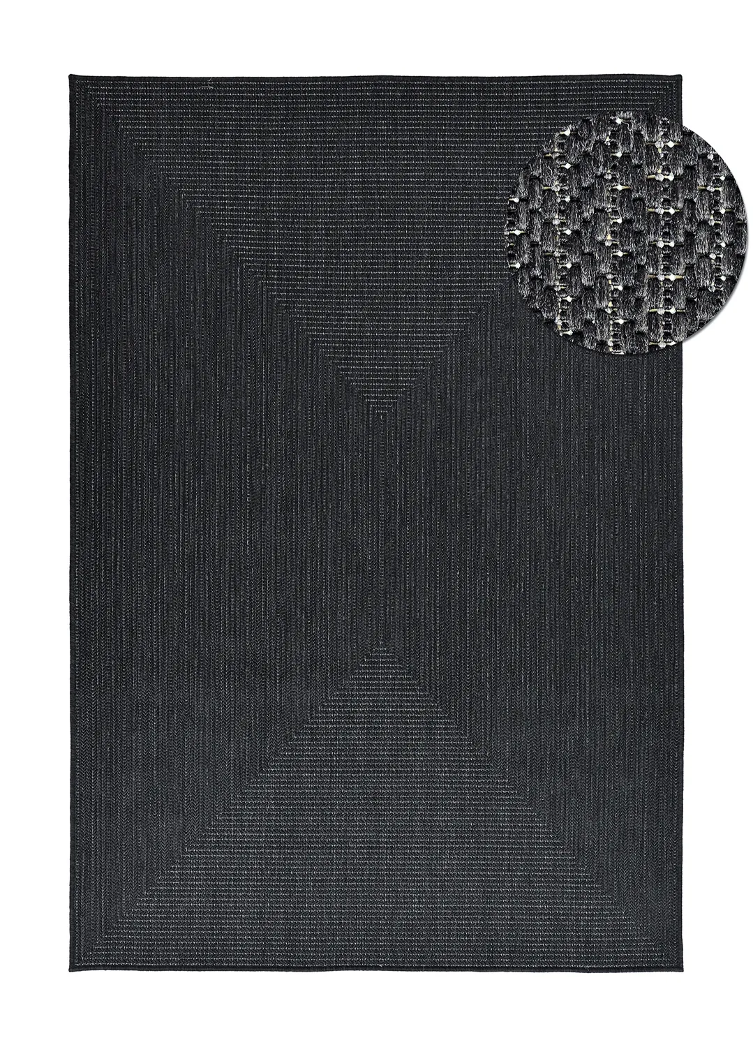 Indoor/Outdoor rug - utomhusmatta - Arlo (black)