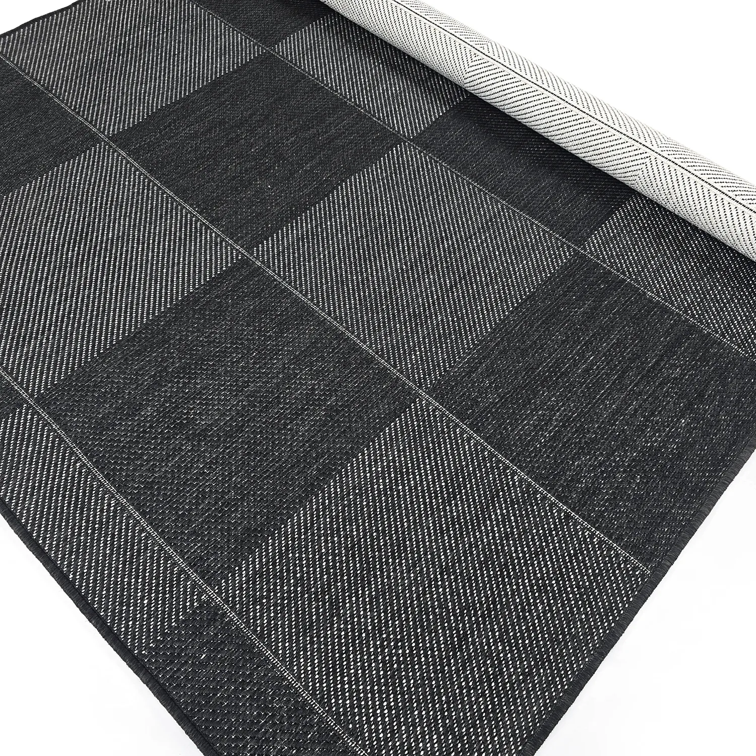 Indoor/Outdoor rug - utomhusmatta - Ava (black)