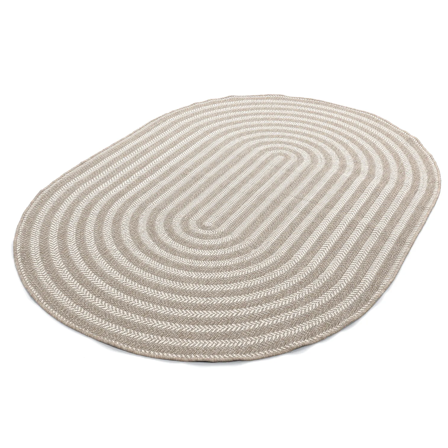 Oval rug - Indoor/outdoor Leander (beige)