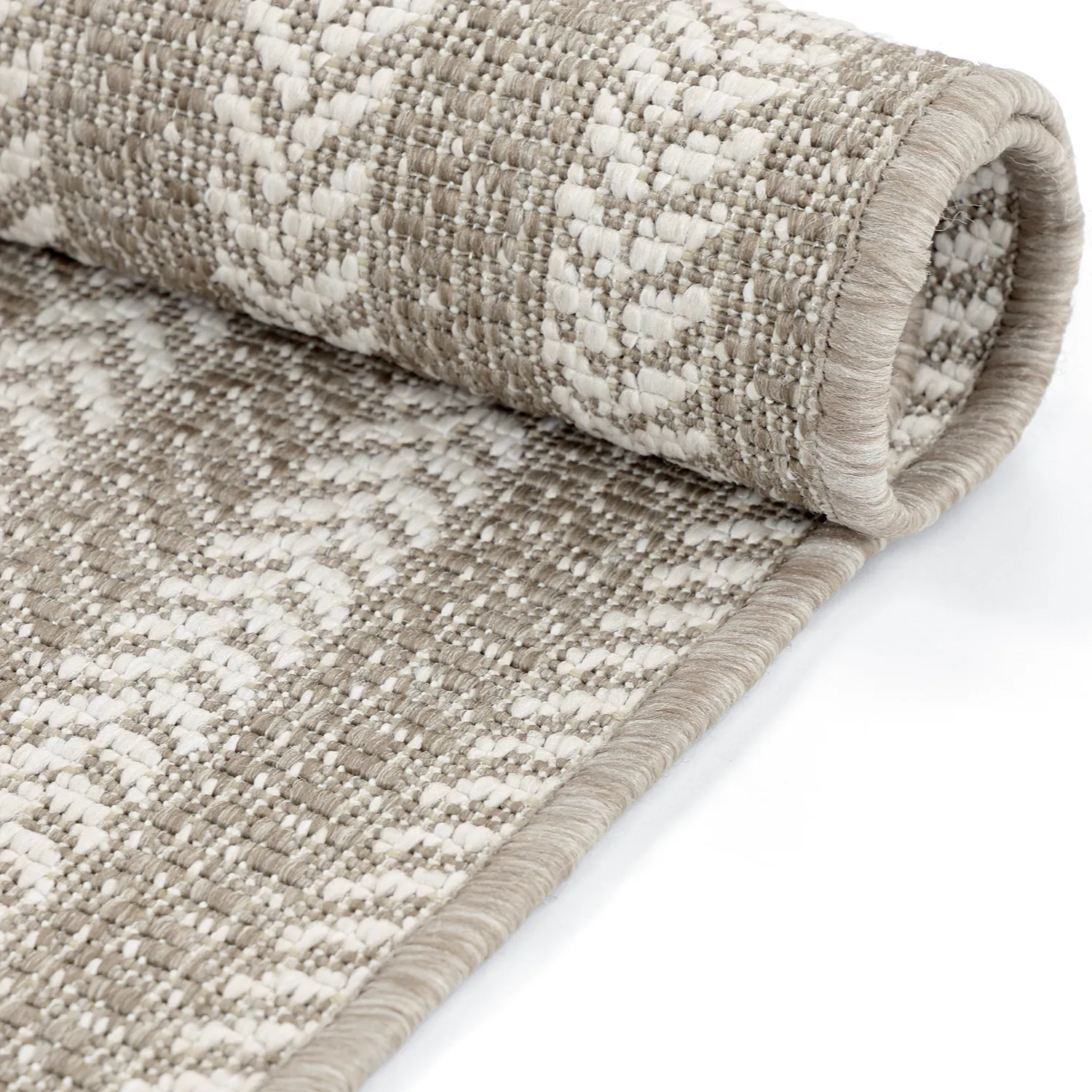 Oval rug - Indoor/outdoor Leander (beige)