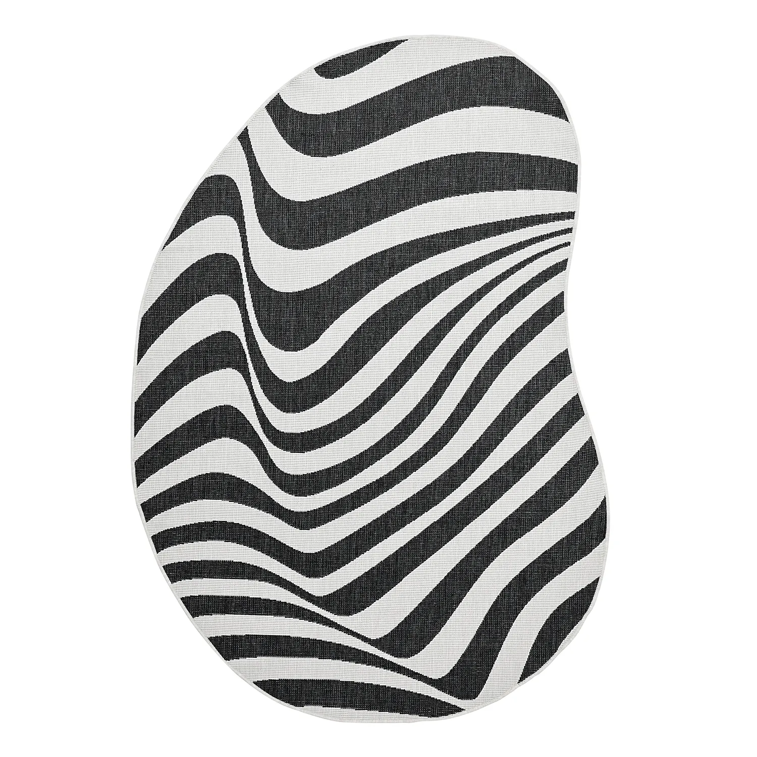 Indoor/Outdoor rug - utomhusmatta - Remina (black/white)