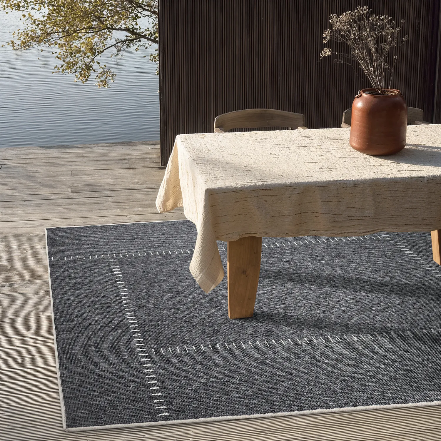 Indoor/Outdoor rug - utomhusmatta - Rhea (white)