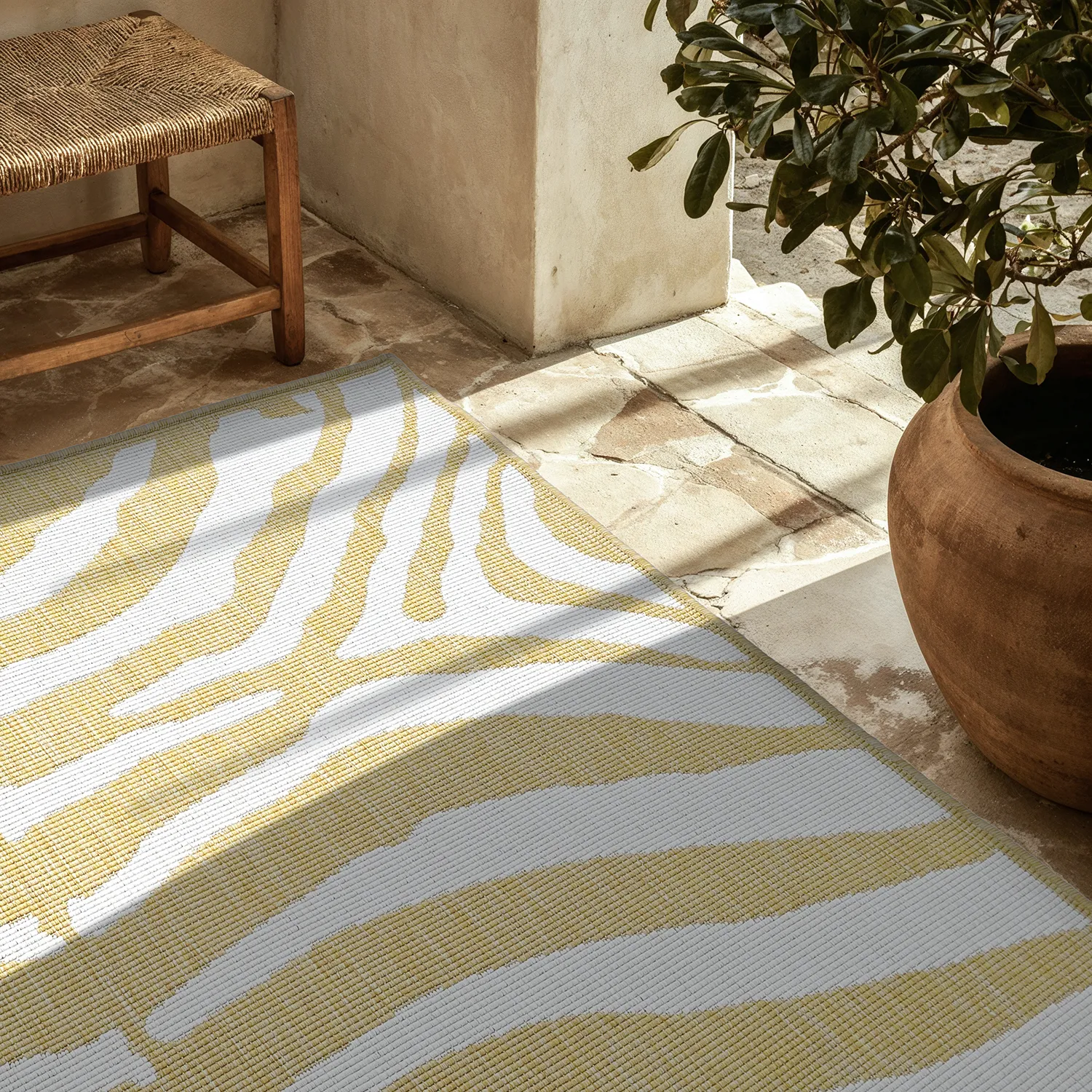 Indoor/Outdoor rug - utomhusmatta - Winona (yellow)