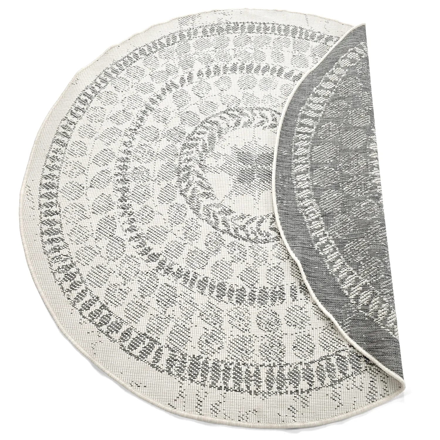 Round rug - Indoor/Outdoor Malcolm (grey)