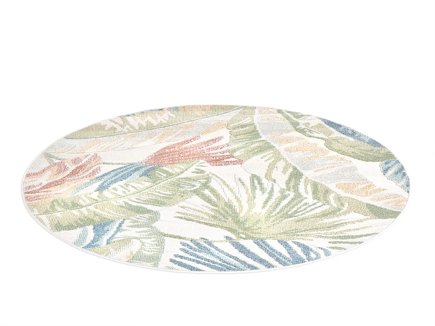 Round rug - Indoor/Outdoor Havana (cream/multi)
