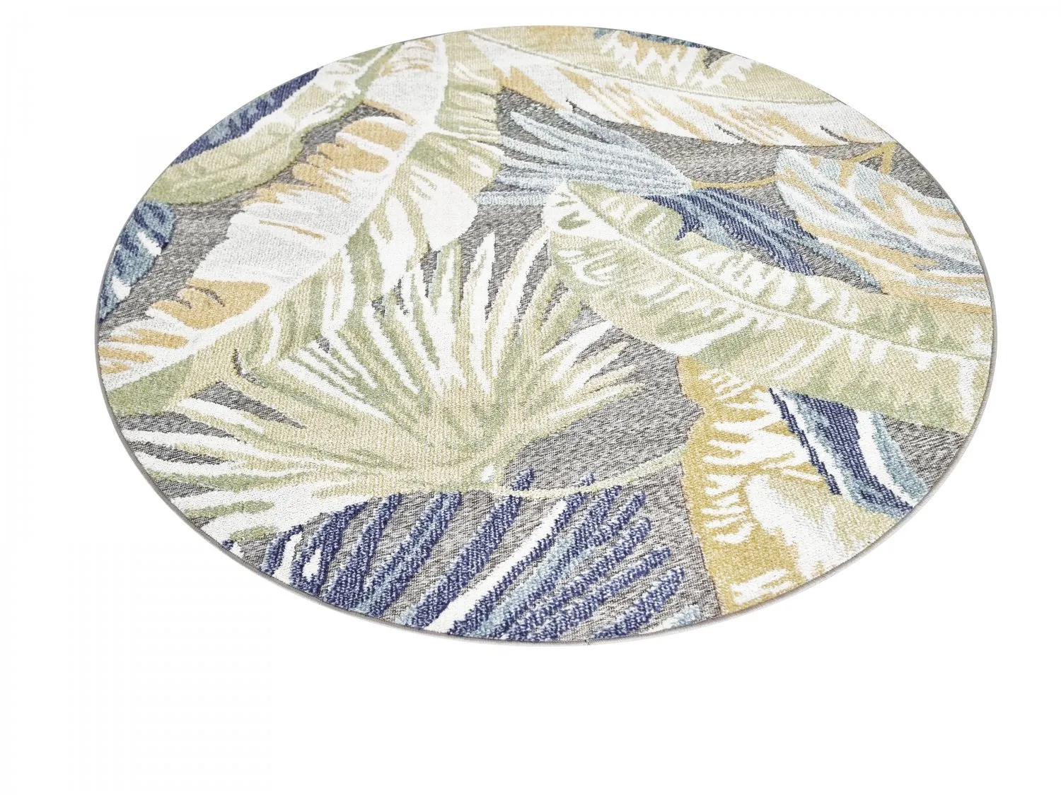 Round rug - Indoor/Outdoor Havana (navy/multi)