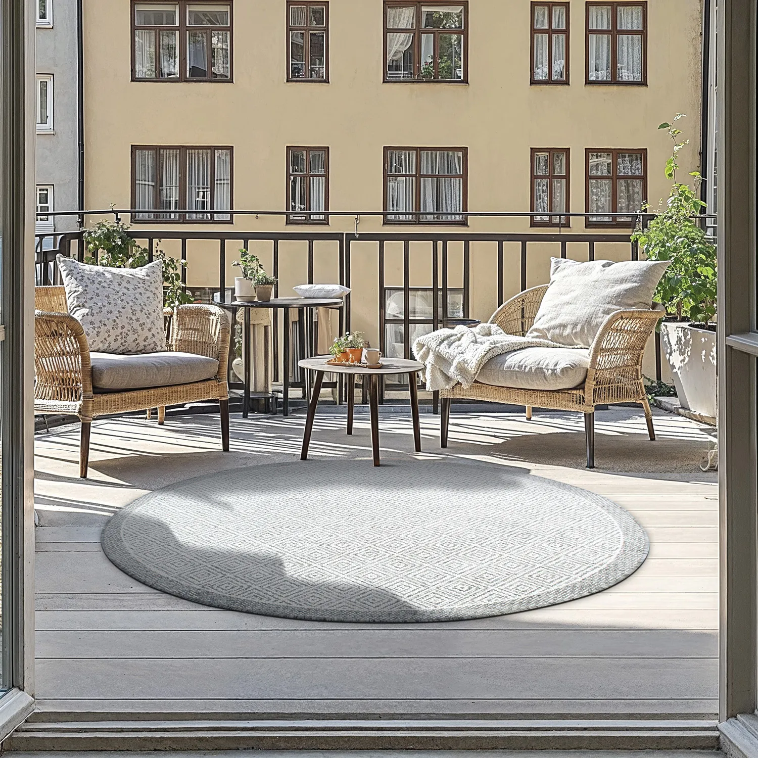 Round rug - Monsaraz (grey)