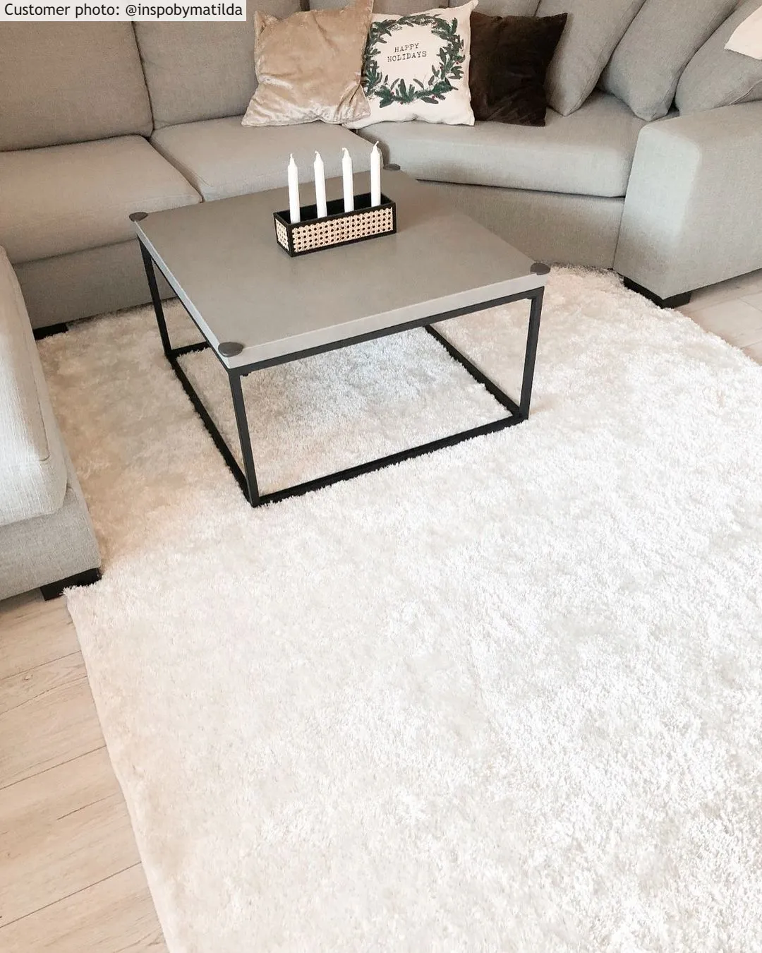 Shaggy rugs - Cosy (white)