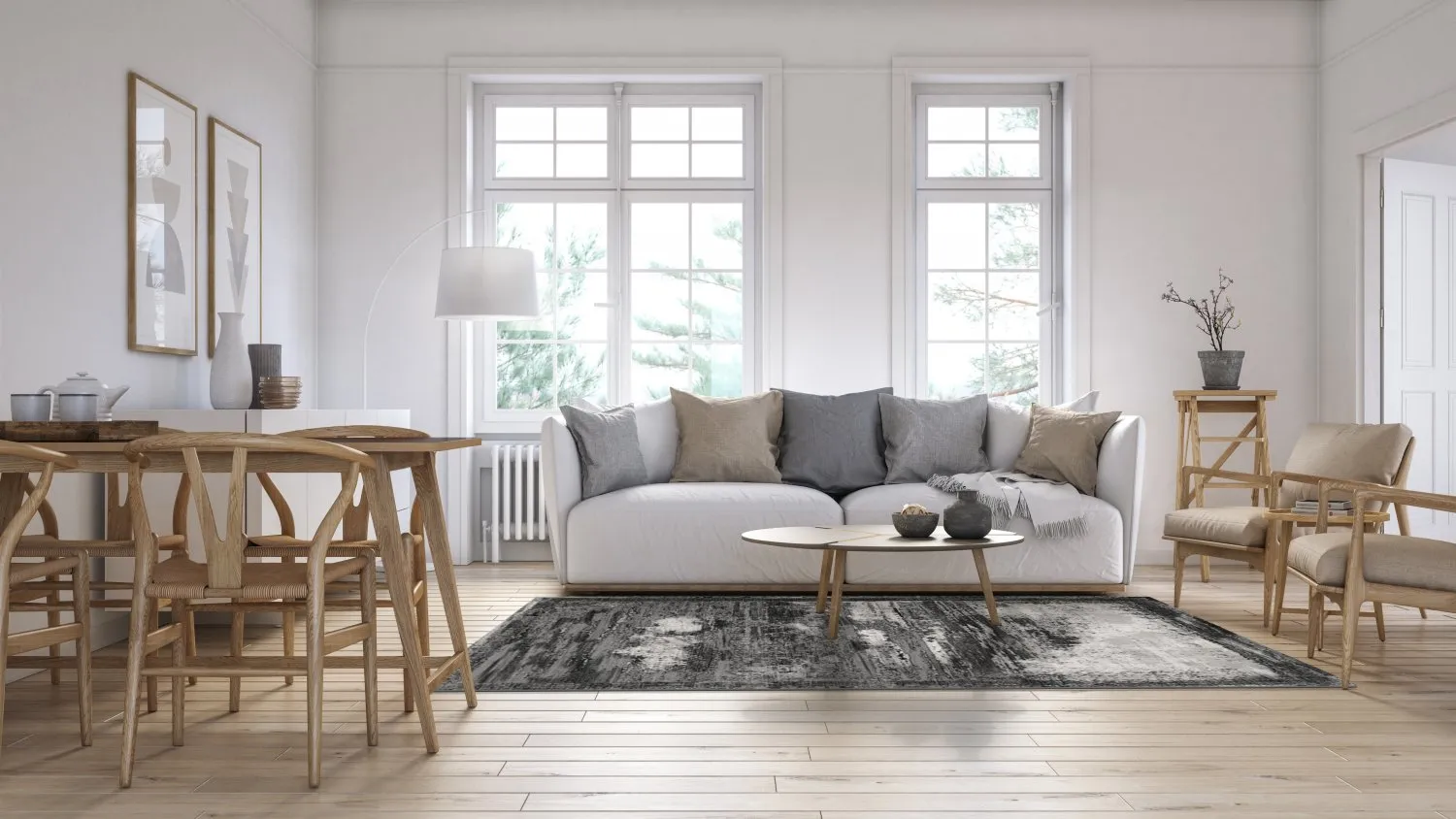 Wilton rug - Sovana (grey)