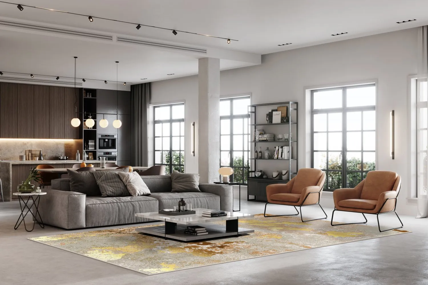 Wilton rug - Elena (beige/gold)